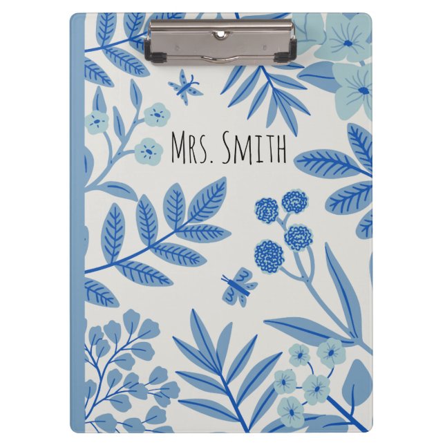 teacher notebook, personalized teacher gift, custo clipboard (Front)