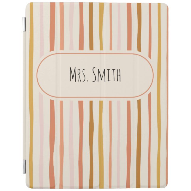 teacher notebook, personalized teacher gift, custo iPad smart cover (Front)