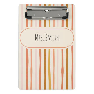 teacher notebook, personalized teacher gift, custo mini clipboard
