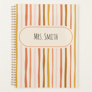 teacher notebook, personalized teacher gift, custo planner