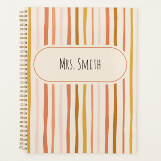 teacher notebook, personalized teacher gift, custo planner