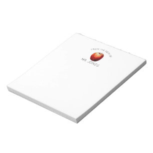 Teacher Notepad Watercolor Apple