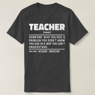 Teacher Noun Definition Instructor Inspirational T-Shirt