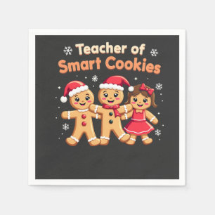 Teacher of Smart Cookies Teaching Christmas Ginger Napkins
