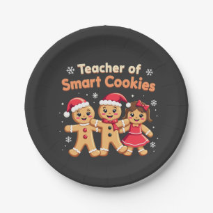 Teacher of Smart Cookies Teaching Christmas Ginger Paper Plates