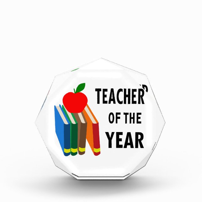 Teacher of the Year Acrylic Award (Front)