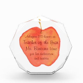 Teacher Of The Year Award by scribbleprints at Zazzle