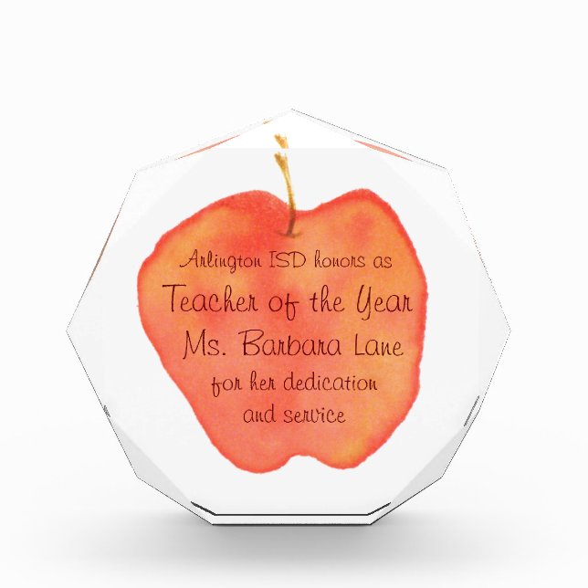 Teacher of the Year Award (Front)