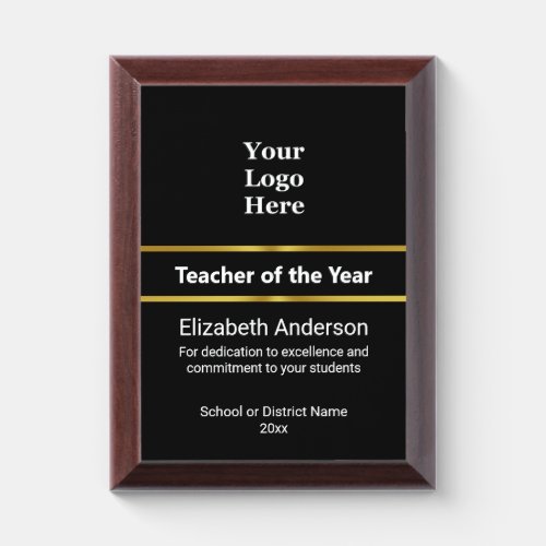 Teacher of the Year Award and Your Logo Template