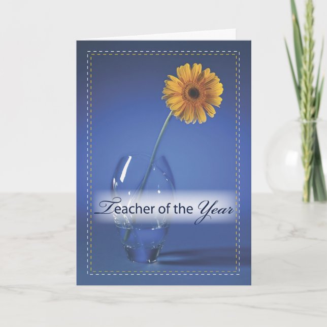 Teacher of the Year Congratulations Card (Front)