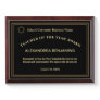 Teacher of the Year Employee Logo Gold Custom Award Plaque