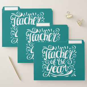 Teacher of the Year File Folder