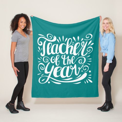Teacher of the Year Fleece Blanket