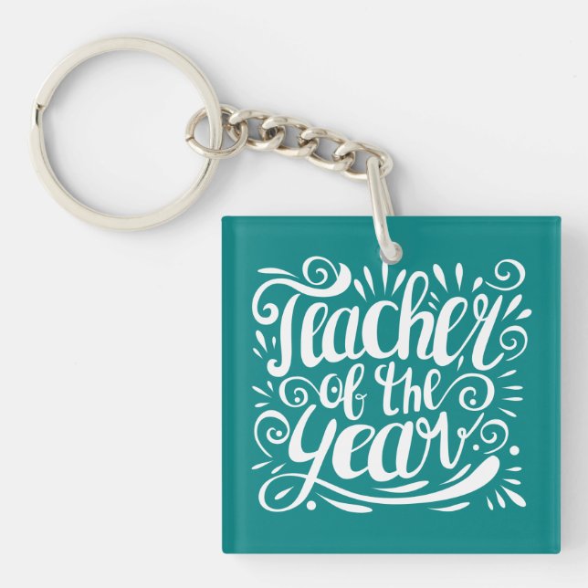 Teacher of the Year Keychain (Front)