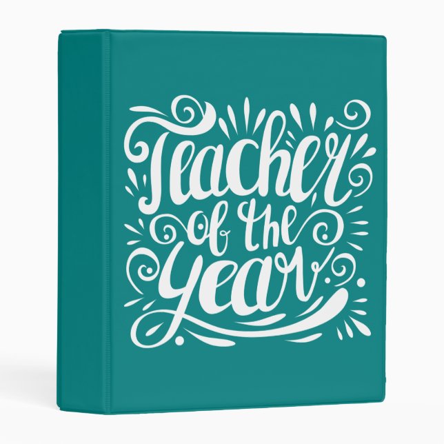 Teacher of the Year Mini Binder (Front/Spine)
