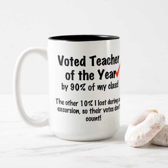 Teacher of the Year mug (With Donut)