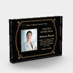 Teacher of the Year Photo Logo Gold Personalize Acrylic Award<br><div class="desc">Teacher of the Year Photo Logo Gold Personalize Acrylic Award Plaque to recognize that special teacher, other employees at your school, company, hospital or organization. This recognition awards can be used for your awards event. Personalize and replace with your information, logo and photograph. Great to use for those Award ceremonies,...</div>