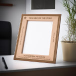 Teacher of the Year Recognition Awards Wooden Engraved Frames<br><div class="desc">Teacher of the Year Recognition Awards Wooden Etched Frames to recognize that special teacher, other employees at your school, company, hospital or organization. This recognition award can be used for your awards event. Personalize and replace with your information and logo. Great to use for Award ceremonies, to thank someone for...</div>