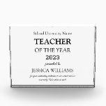 Teacher of the Year Teaching Education School  Acrylic Award<br><div class="desc">Teacher of the year,  teaching,  education,  school,  educator,  recognition acrylic award. Perfect for the teacher.</div>