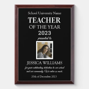Teacher of the Year Teaching Education School Award Plaque