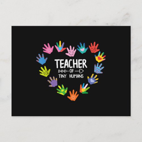 Teacher of Tiny Humans Kindergarten Preschool Postcard