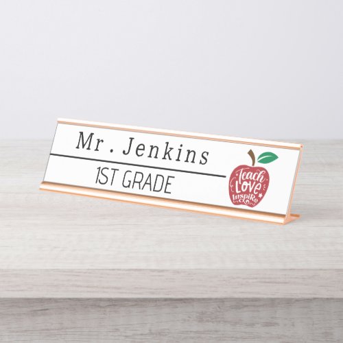 Teacher Office Classroom School Desk Decor For Men Desk Name Plate