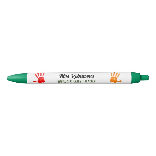 Teacher Office Gifts - Personalized Pens Hands (Front)