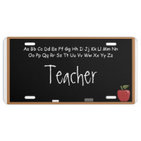 Teacher on Chalkboard