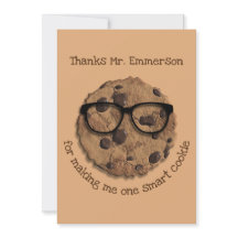 Teacher One Smart Cookie Thank You Card