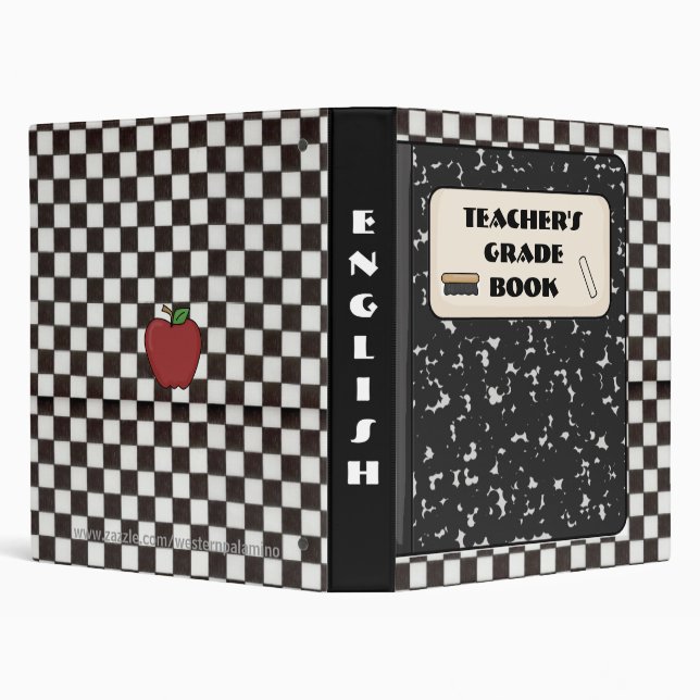 Teacher or Student Grade Notebook Custom Binder (Background)