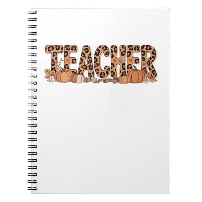 teacher Oversized T-Shirt Notebook (Front)