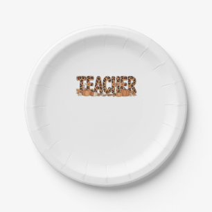 teacher Oversized T-Shirt Paper Plates