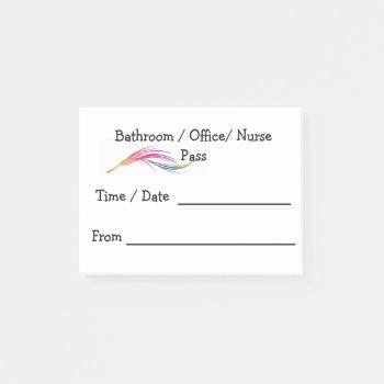 Teacher Pass Form Post It Note by Hoganfamily at Zazzle