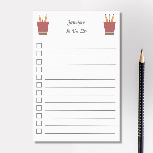 Teacher Pencil Box To-Do List Post-it Notes (Teacher Pencil Box To-Do List Post-it Notes)