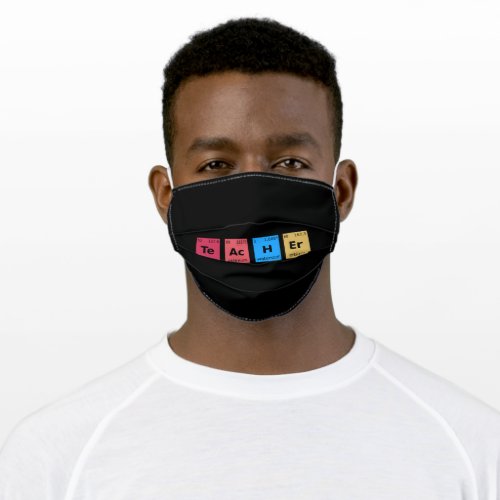 Teacher Periodic Table Adult Cloth Face Mask
