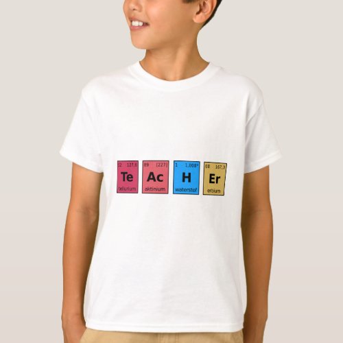 Teacher Periodic Table T_Shirt