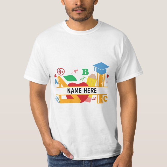Teacher Personalized Gift T-Shirt (Front)