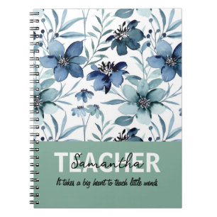 Teacher Personalized Name Phrase Notebook Gift