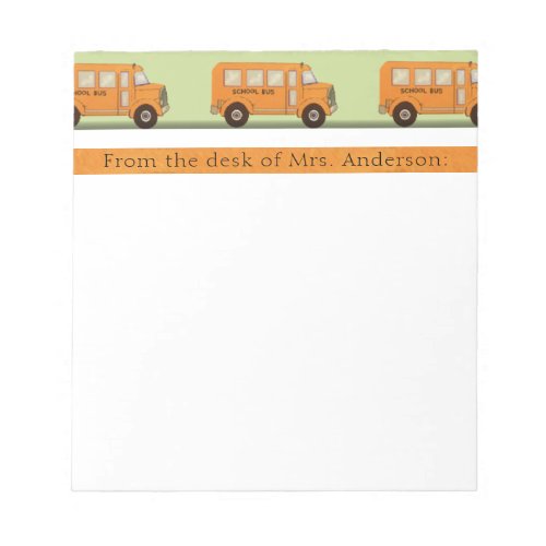Teacher Personalized Notepad