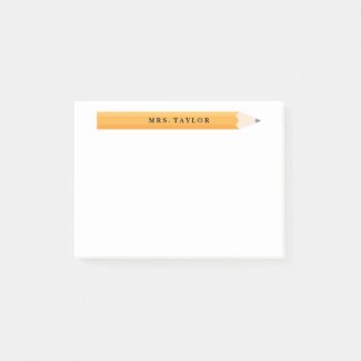 Teacher Personalized Post It Notes