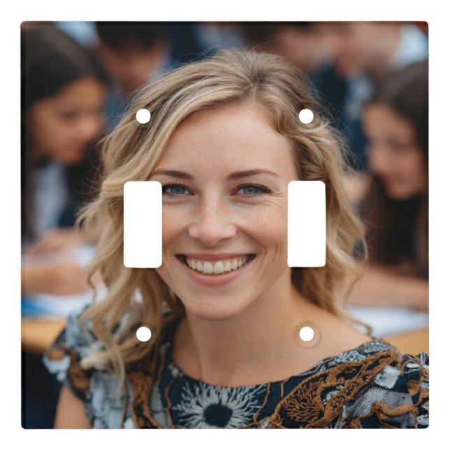 Teacher Photo Customize Personalize Light Switch Cover (Front)
