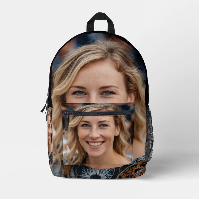 Teacher Photo Customize Personalize Printed Backpack (Front)