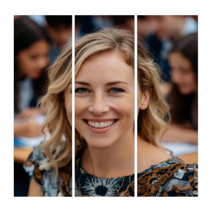 Teacher Photo Customize Personalize Triptych