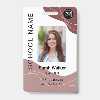 Teacher photo ID of an employee or student Mocco Badge