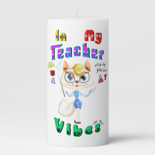 Teacher Pillar Candle