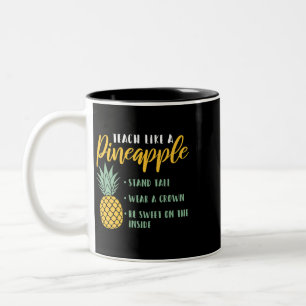 Teacher Pineapple Teach Like A Two-Tone Coffee Mug