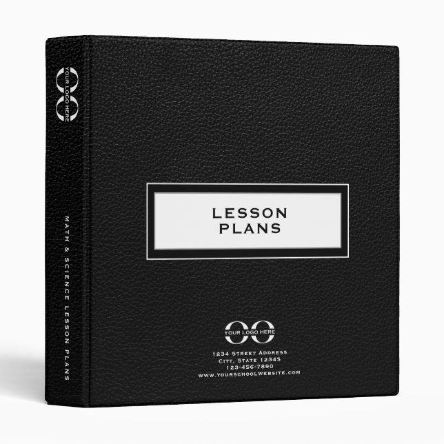 Teacher Planner Binder School Logo (Front/Spine)