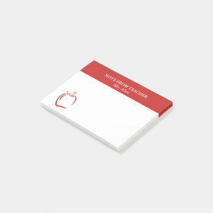 Teacher Post It Notes With Apple