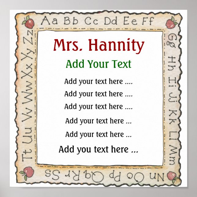 Teacher Poster -  SRF (Front)