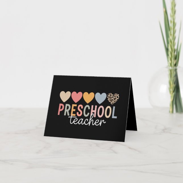 Teacher Preschool Back to School  Announcement (Front)
